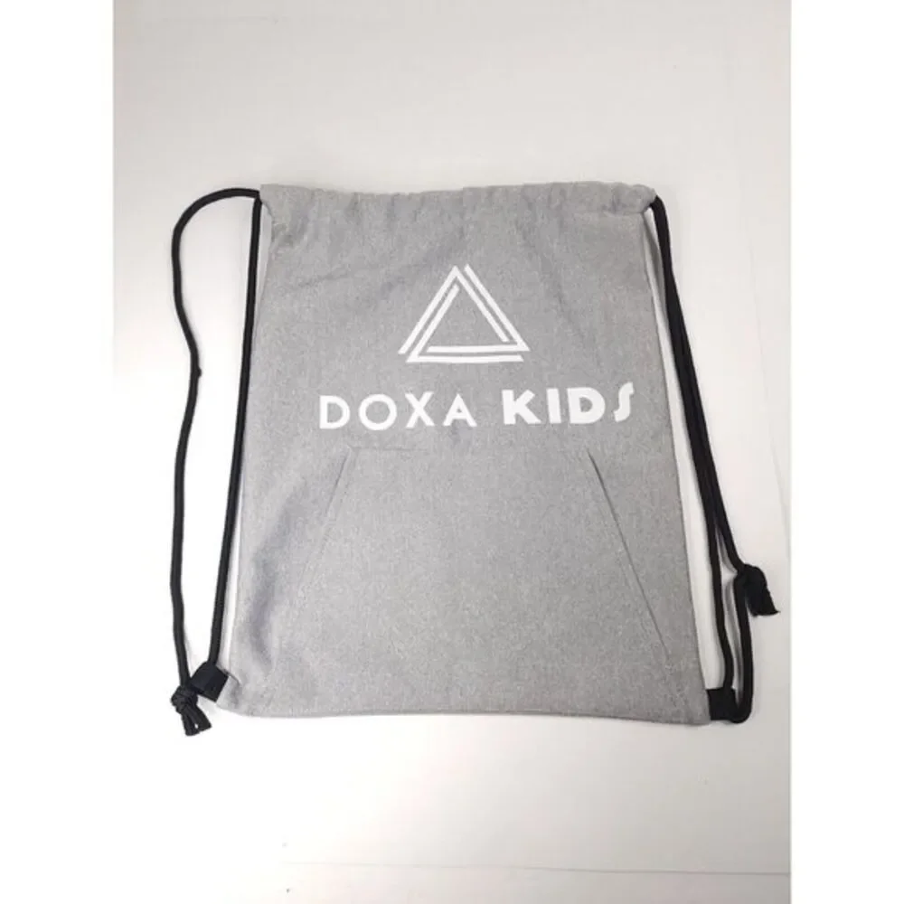 Gold Bond Gray Cinch Sackpack Drawstring Backpack Sack Pack Gym‎ Bag